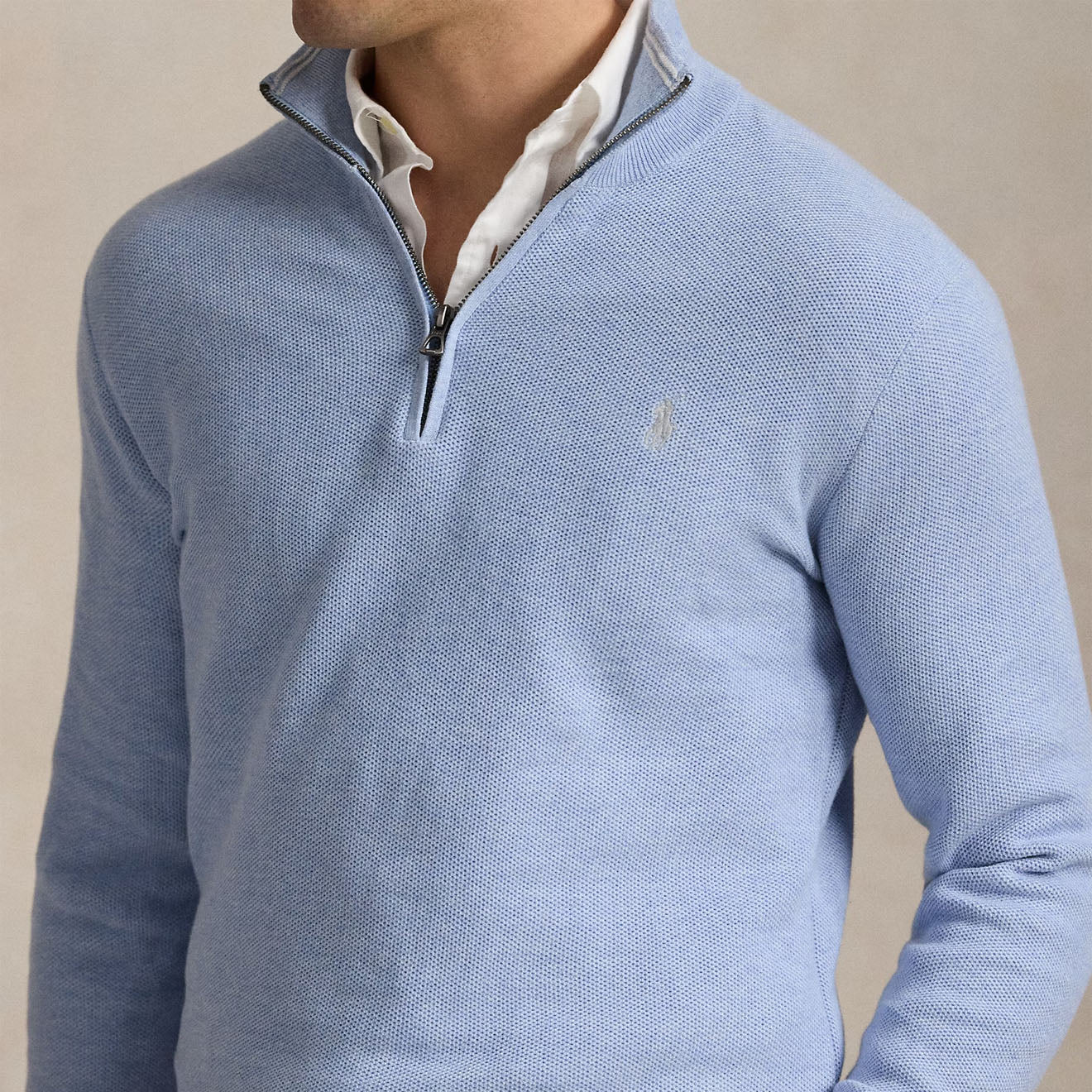 Polo Ralph Lauren Long Sleeve Pullover Standard Blue Hyacinth Heather - The Sporting Lodge