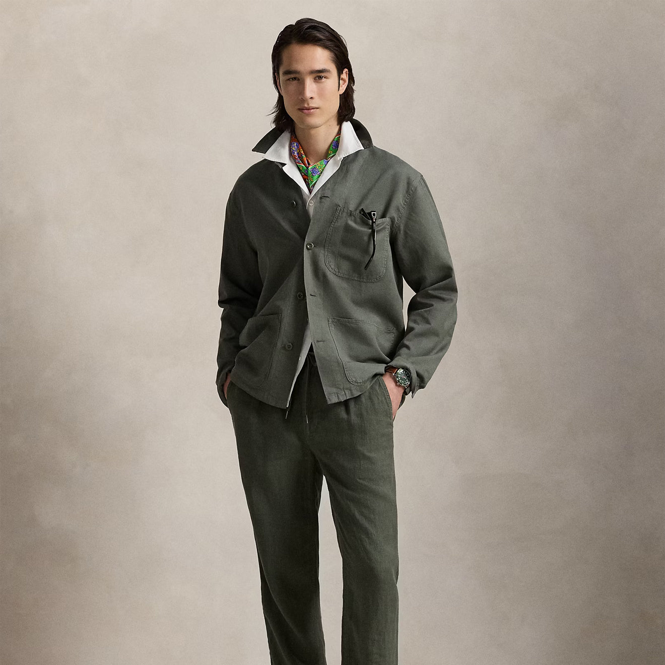 Polo Ralph Lauren Long Sleeve Sport Shirt New Olive