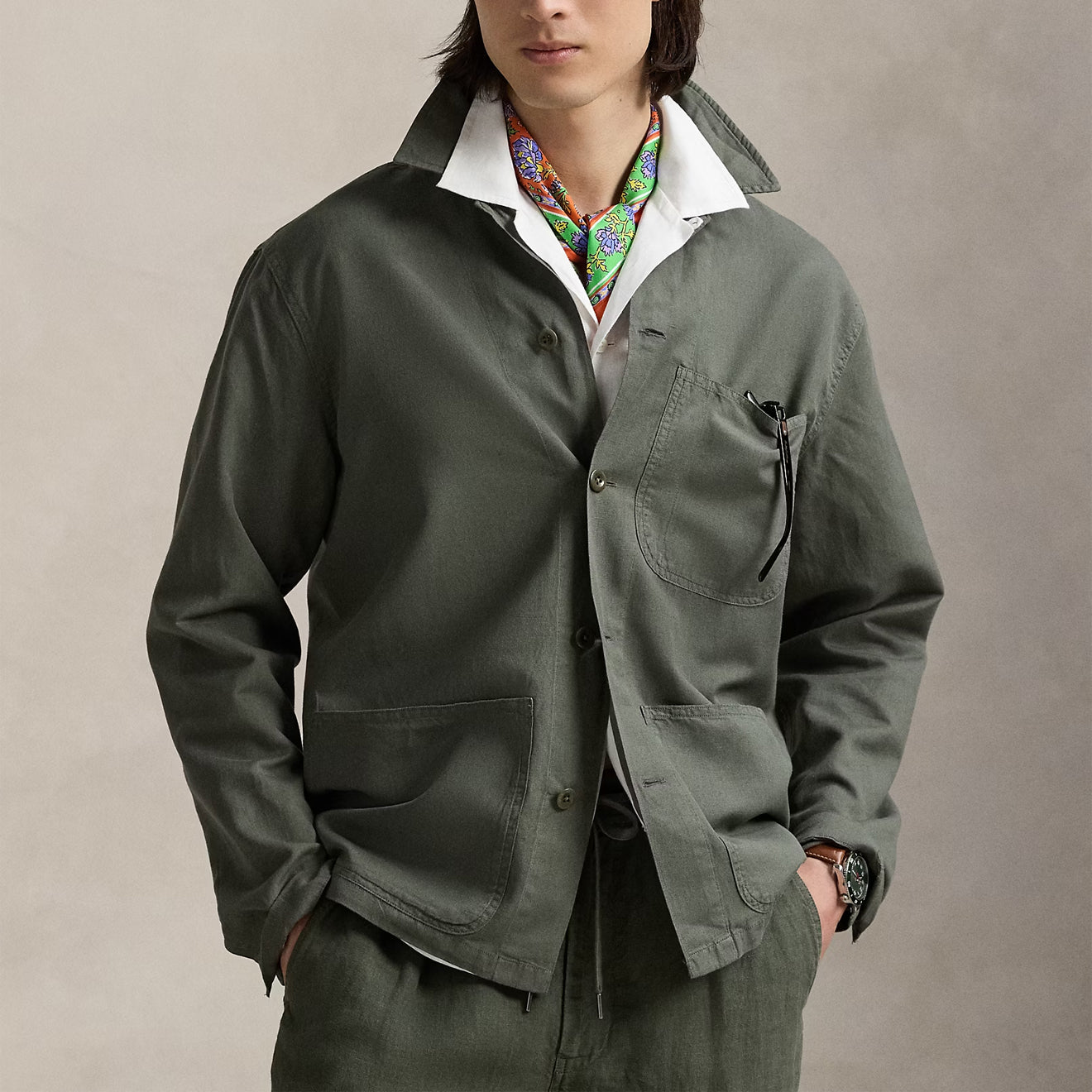 Polo Ralph Lauren Long Sleeve Sport Shirt New Olive