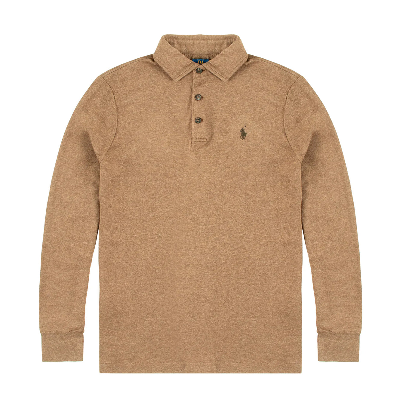 Polo Ralph Lauren Luxury Jersey Polo Shirt Nutmeg Brown Heather