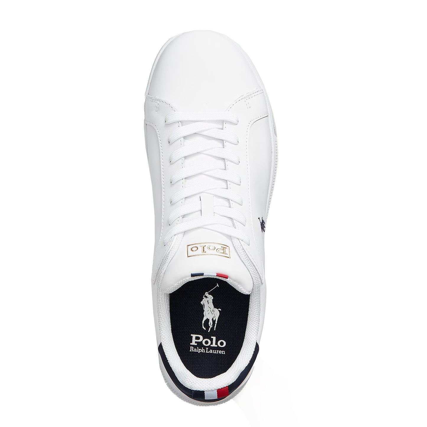 Polo Ralph Lauren Masters Court Leather White / Navy / Red - The Sporting Lodge