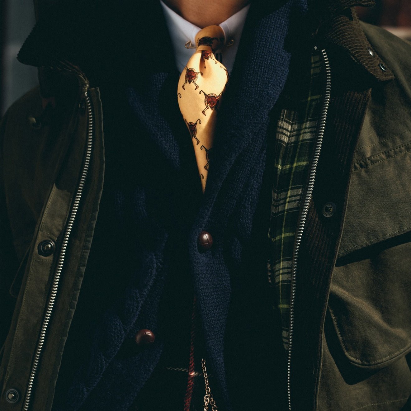 Polo Ralph Lauren Oilcloth Bike Coat Oil Cloth Green X - The Sporting Lodge