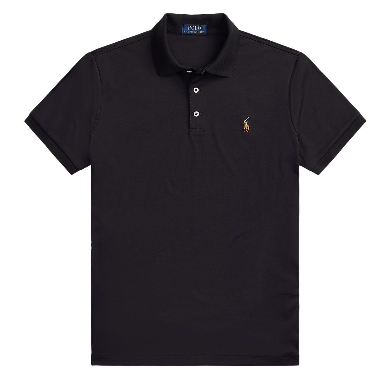 Polo Ralph Lauren Pima Cotton SS Polo Shirt Polo Black - The Sporting Lodge