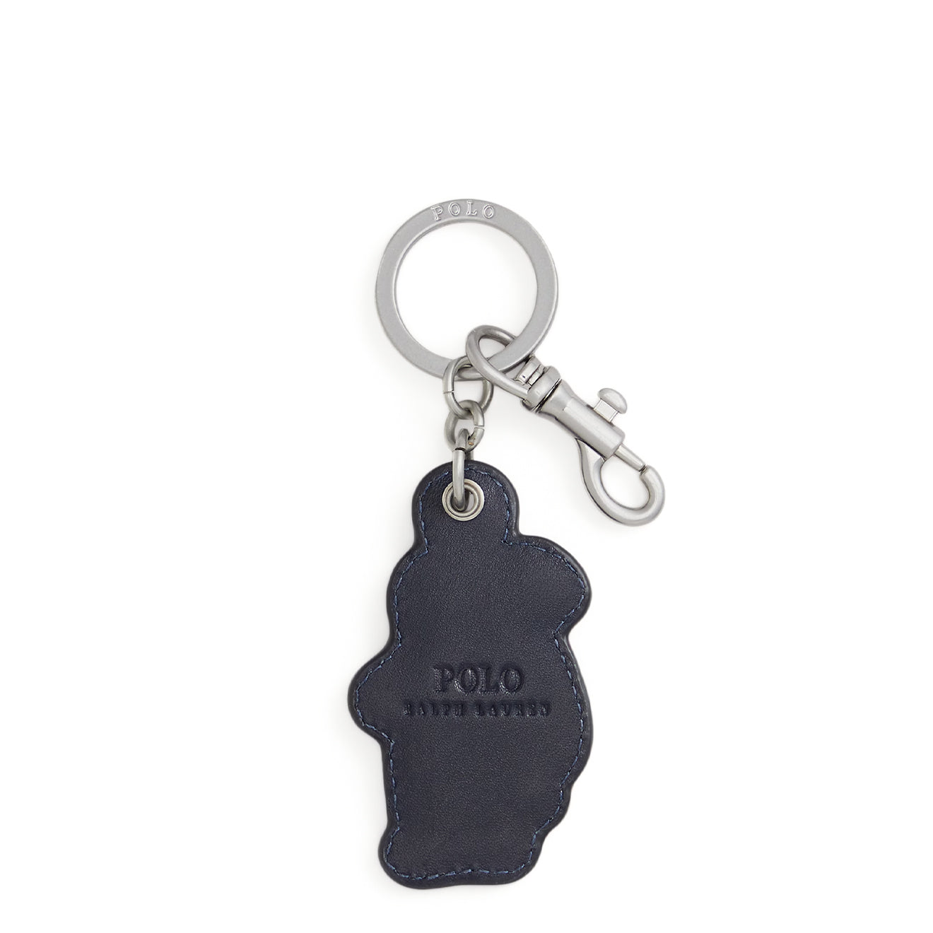 Polo Ralph Lauren Polo Bear Leather Key Fob Newport Navy