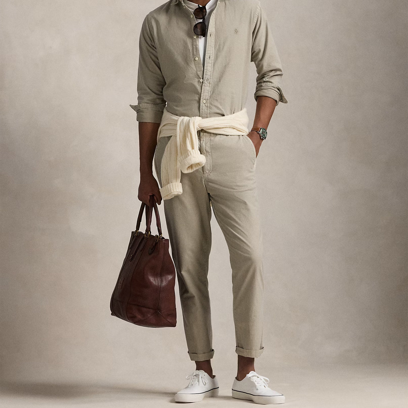 Polo Ralph Lauren Prepsters Flat Front Classic Olive - The Sporting Lodge