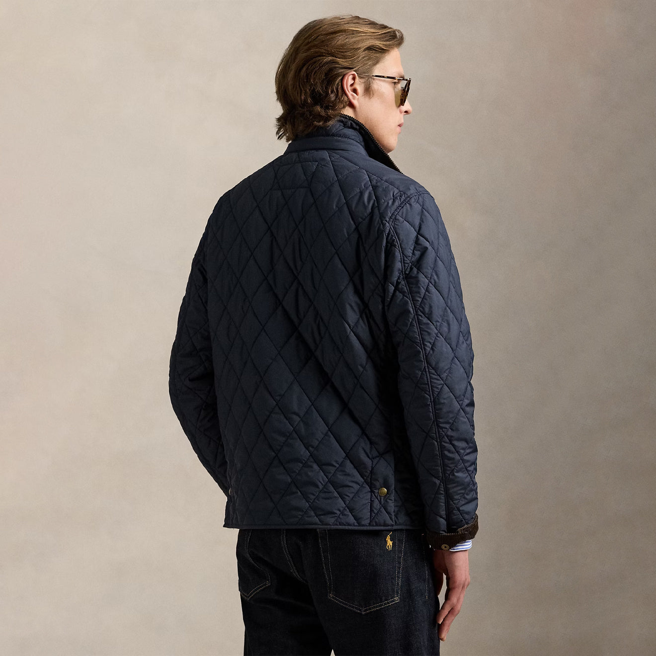 Polo Ralph Lauren Quilted Beaton Field Jacket College Navy - The Sporting Lodge