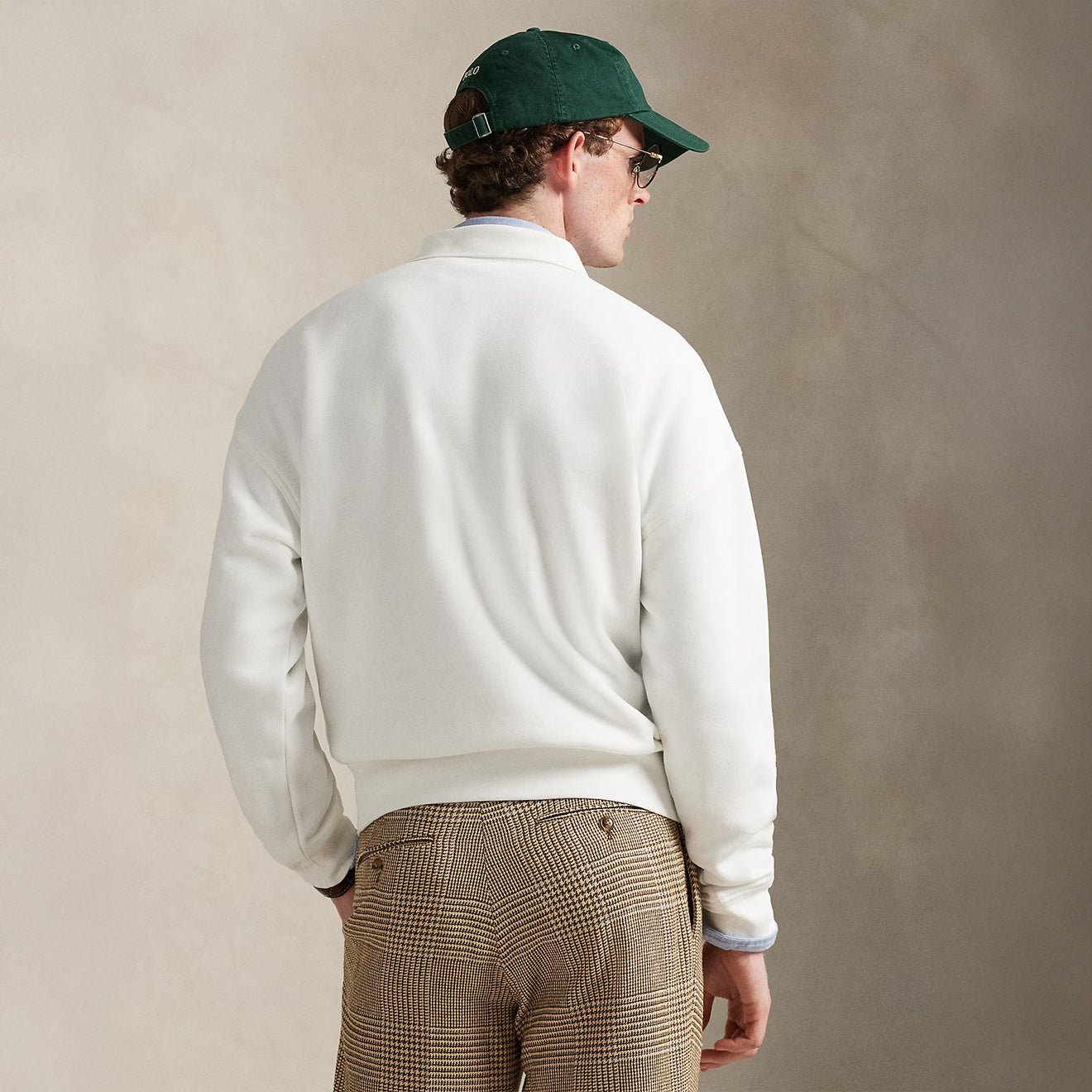 Polo Ralph Lauren Relaxed Fit Fleece Graphic Sweatshirt White - The Sporting Lodge