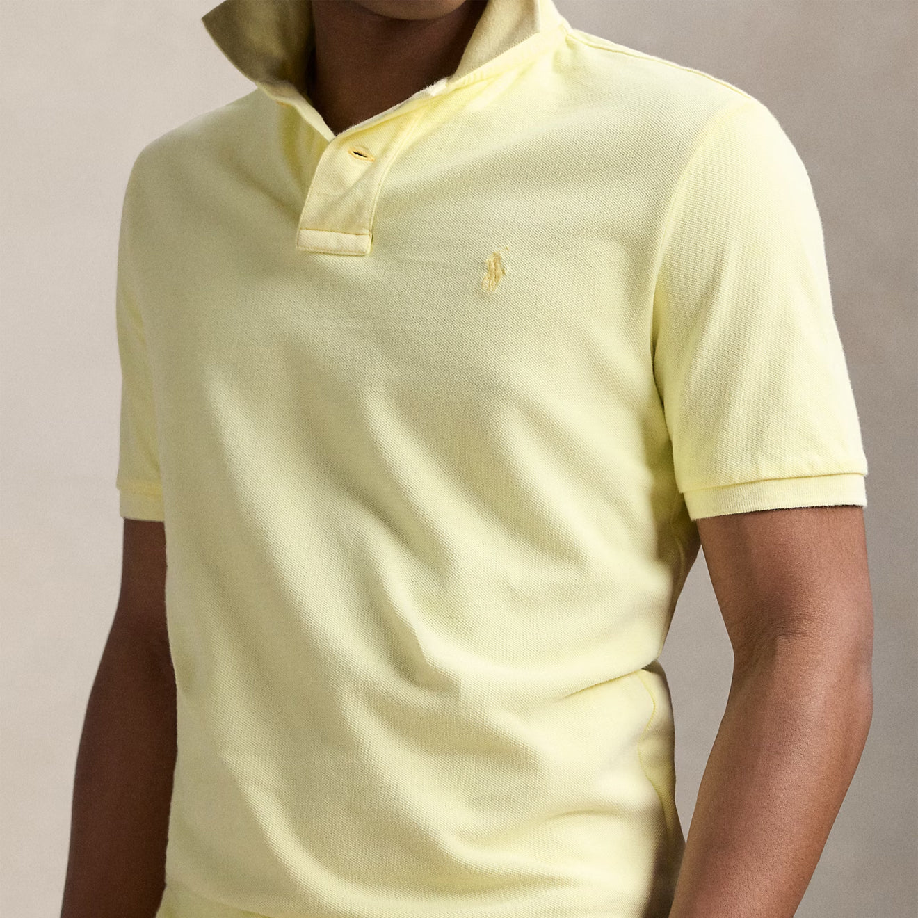 Polo Ralph Lauren Short Sleeve Polo Shirt Custom Slim Lime - The Sporting Lodge