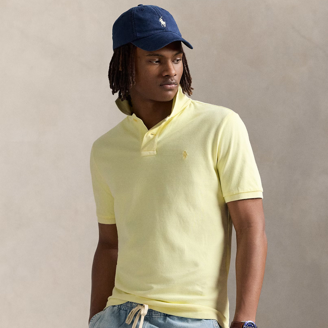 Polo Ralph Lauren Short Sleeve Polo Shirt Custom Slim Lime - The Sporting Lodge