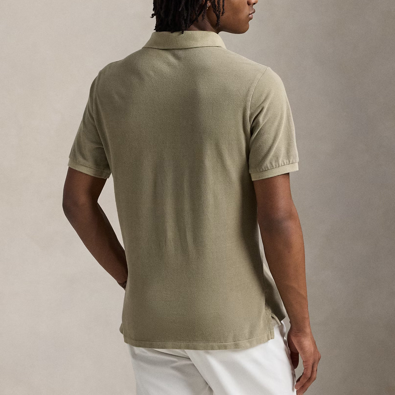 Polo Ralph Lauren Short Sleeve Polo Shirt Custom Slim Olive