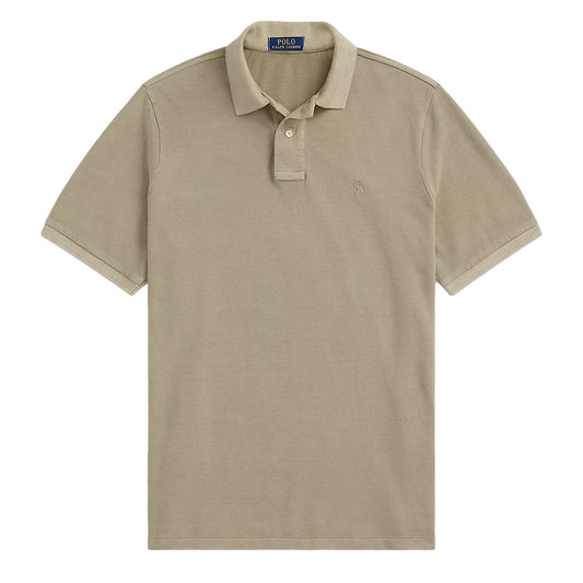Polo Ralph Lauren Short Sleeve Polo Shirt Custom Slim Olive