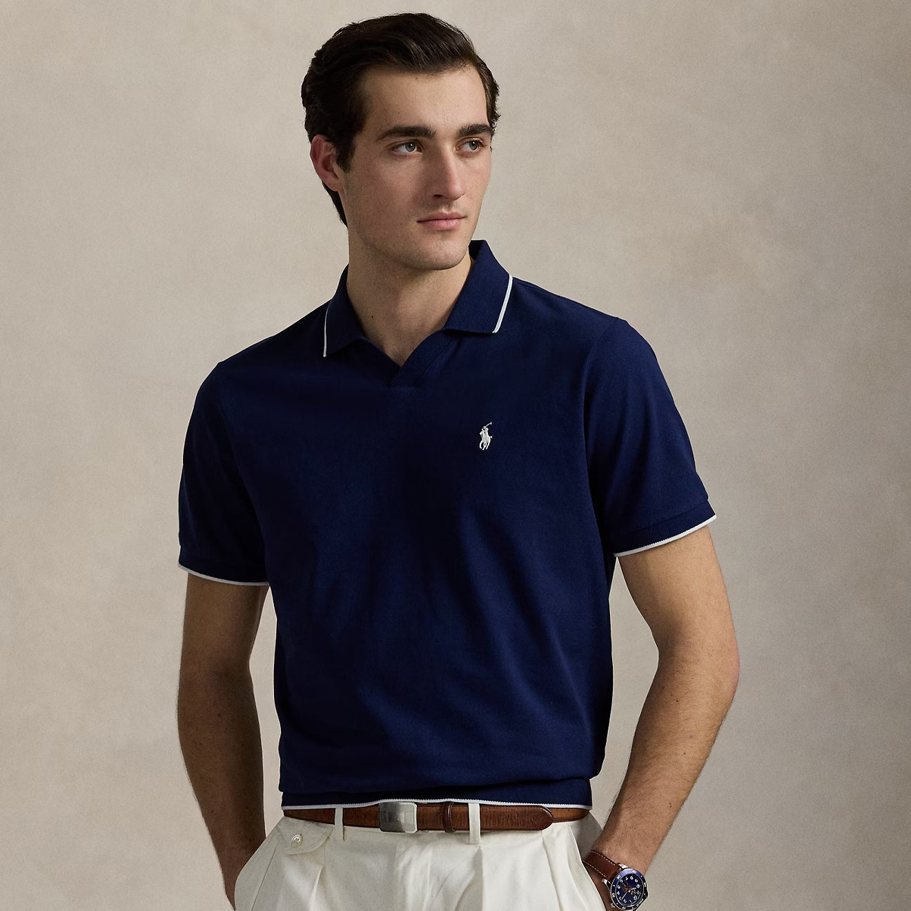 Polo Ralph Lauren Short Sleeve Polo Shirt Newport Navy - The Sporting Lodge