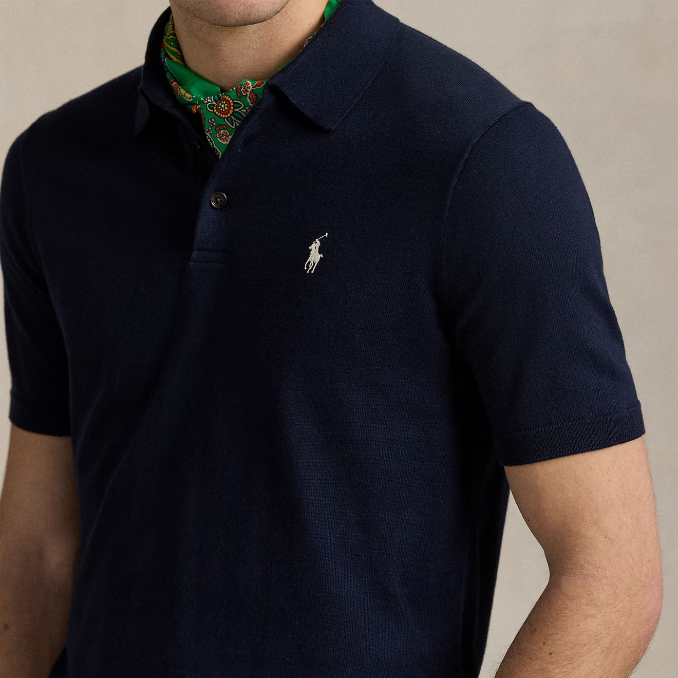 Polo Ralph Lauren Short Sleeve Pullover Standard Hunter Navy - The Sporting Lodge