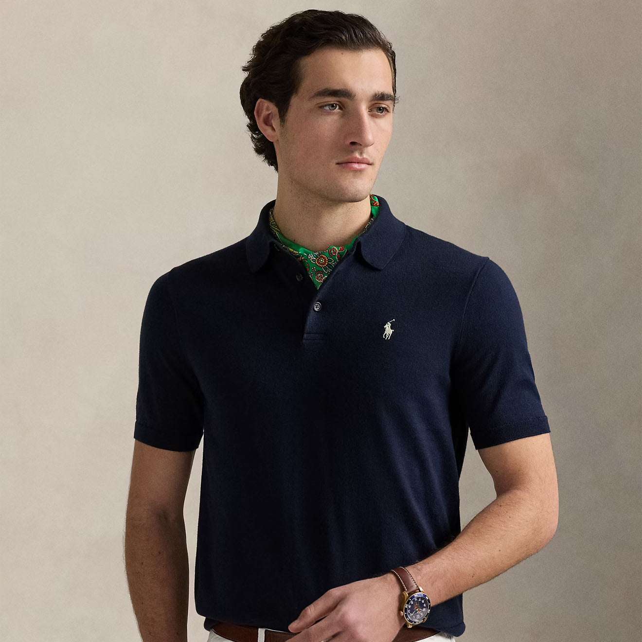 Polo Ralph Lauren Short Sleeve Pullover Standard Hunter Navy - The Sporting Lodge