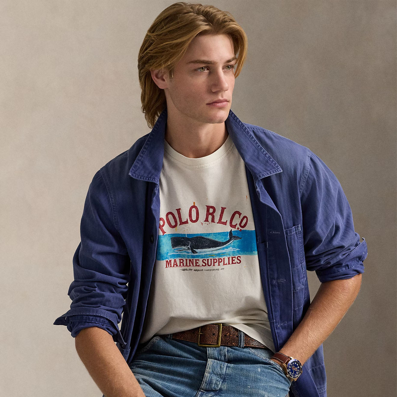 Polo Ralph Lauren Short Sleeve T Shirt Classic Deckwash White - The Sporting Lodge