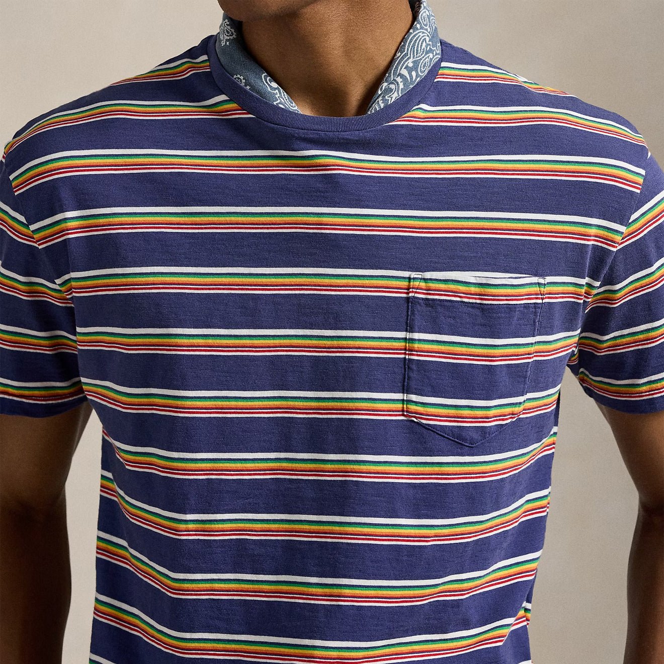 Polo Ralph Lauren Short Sleeve T Shirt Classic New Classic Navy Multi - The Sporting Lodge