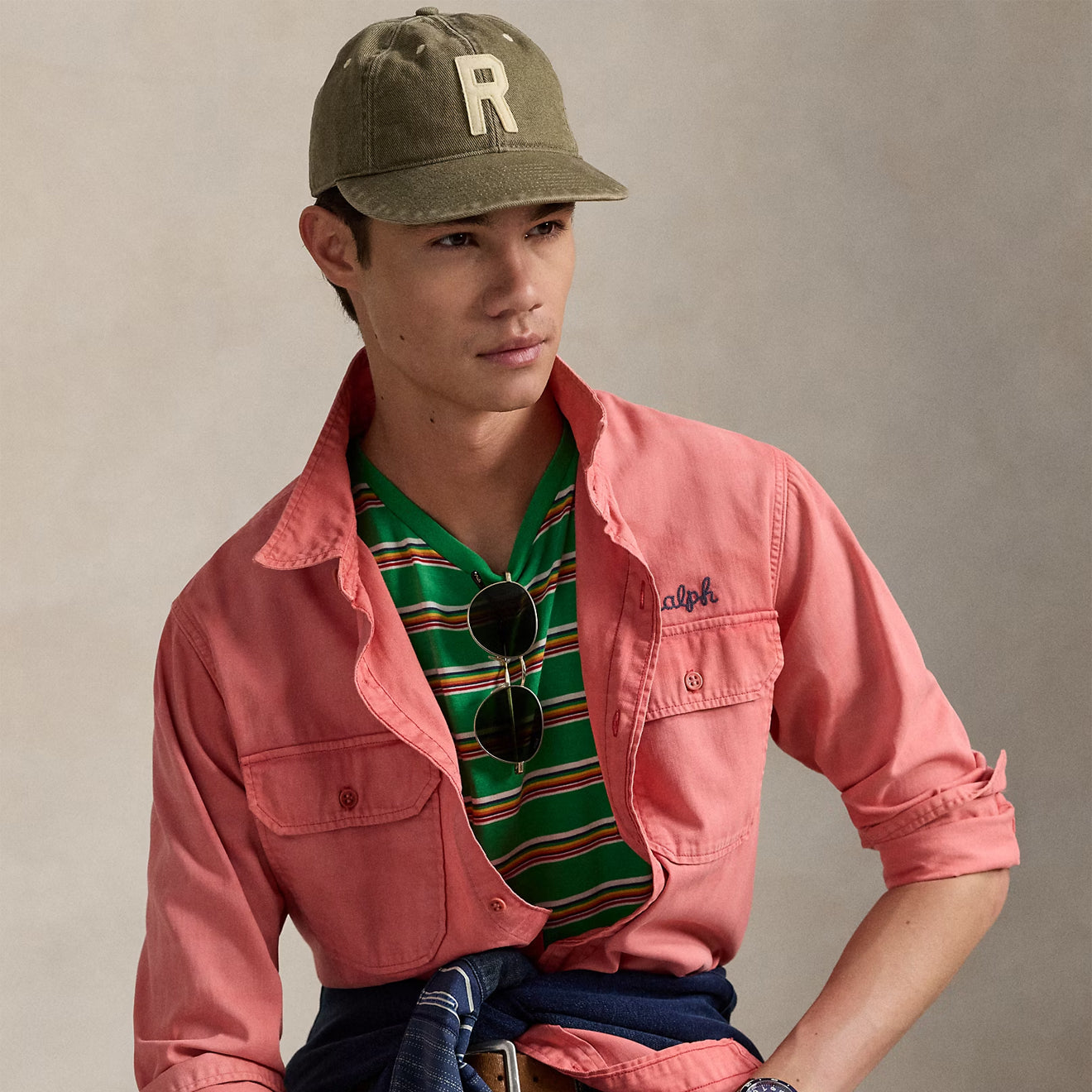 Polo Ralph Lauren Short Sleeve T Shirt Classic Stem Multi - The Sporting Lodge