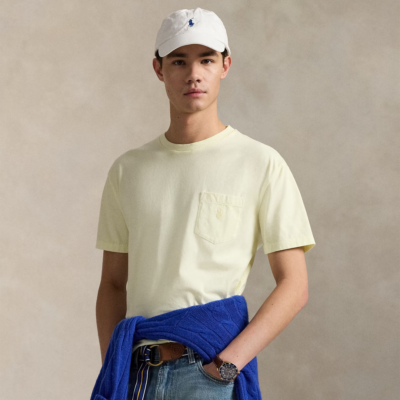 Polo Ralph Lauren Short Sleeve T Shirt Custom Slim Lime - The Sporting Lodge