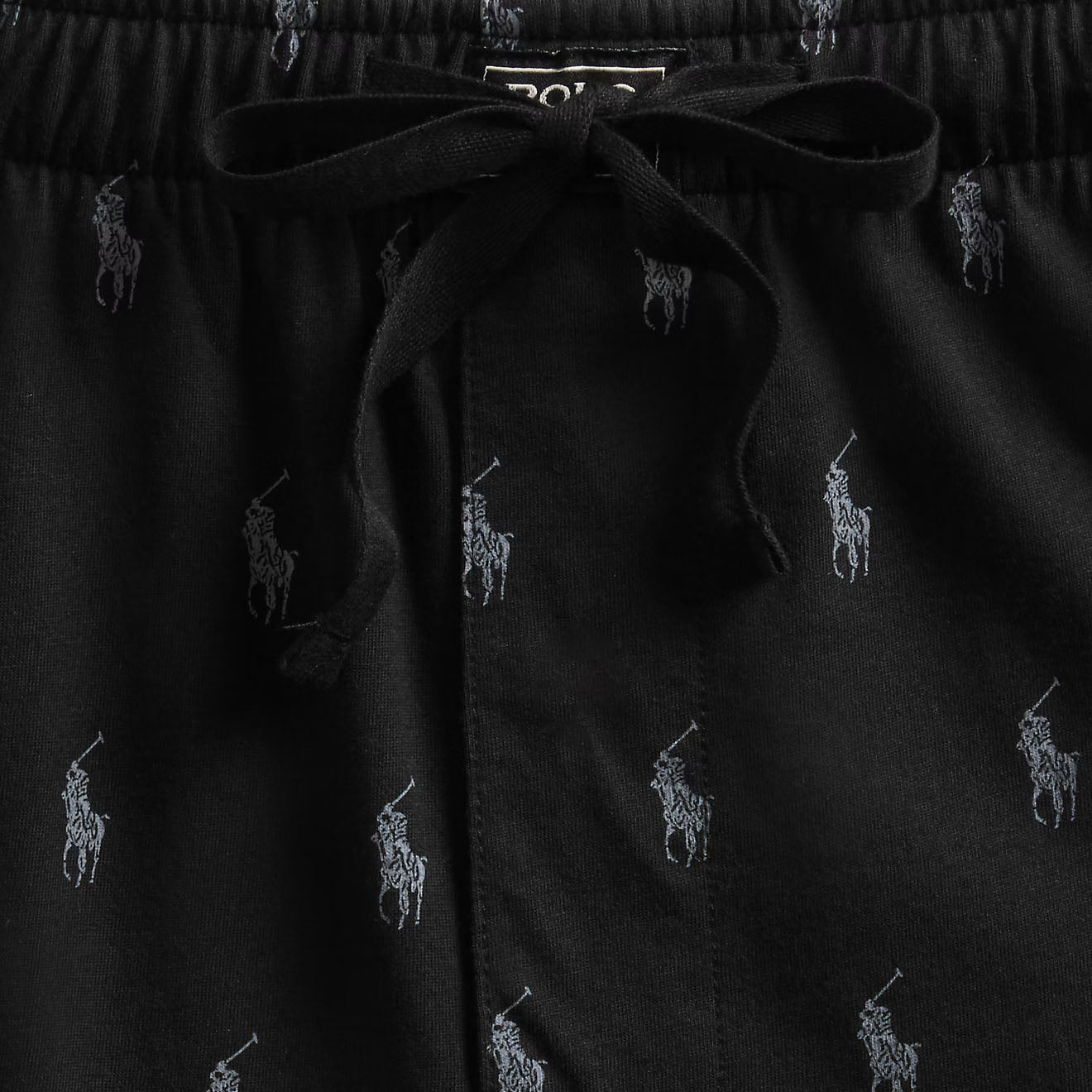Polo Ralph Lauren Sleep Bottom All Over Pony Print Polo Black - The Sporting Lodge