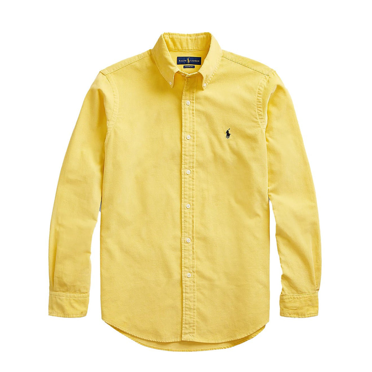 Polo Ralph Lauren Slim Fit Corduroy Shirt Empire Yellow