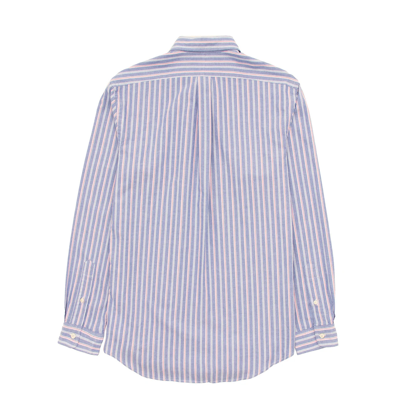 Polo Ralph Lauren Striped Oxford Shirt Blue Pink Multi - The Sporting Lodge