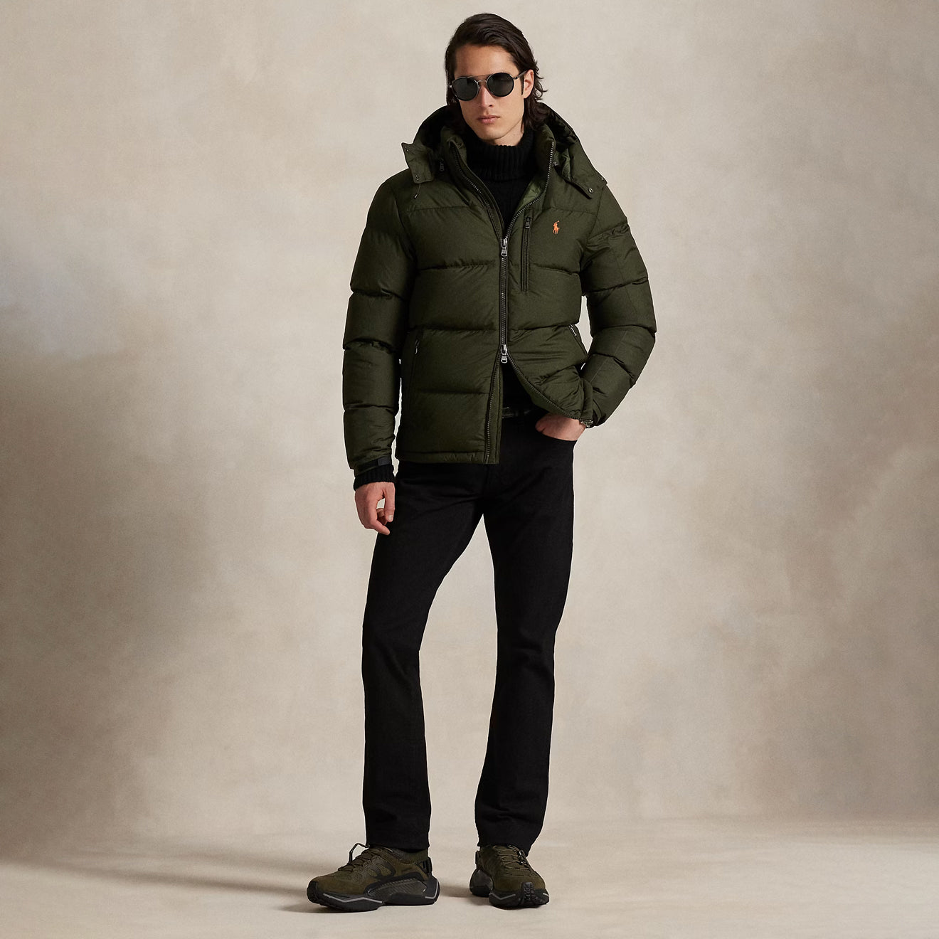 Polo Ralph Lauren The Gorham Down Jacket Company Olive - The Sporting Lodge