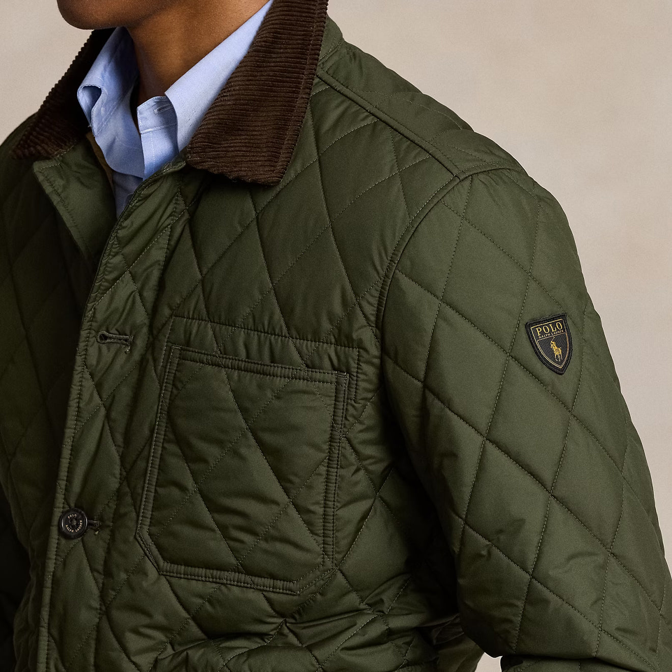 Polo Ralph Lauren The Beaton Quilted Jacket Company Olive - The Sporting Lodge