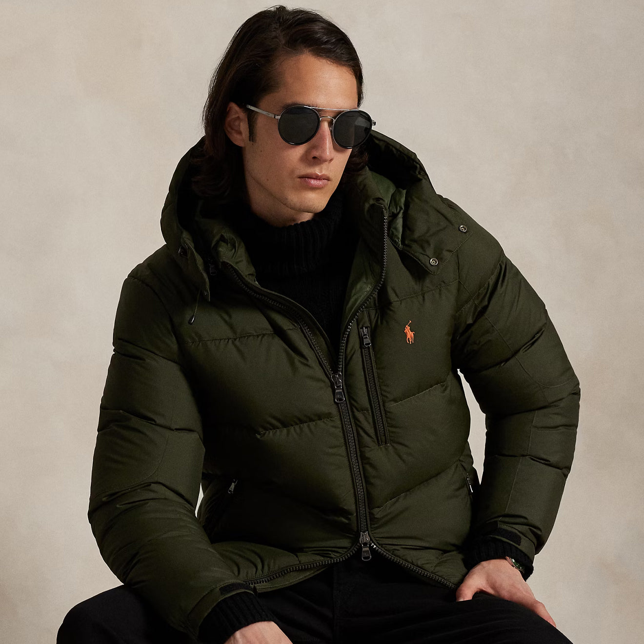 Polo Ralph Lauren The Gorham Down Jacket Company Olive - The Sporting Lodge