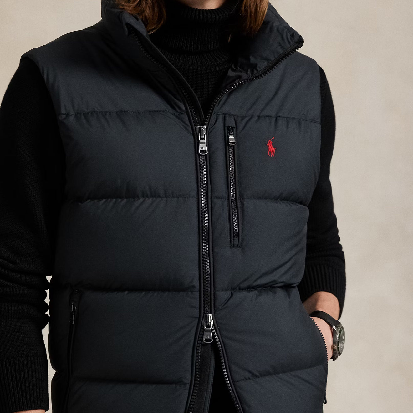 Polo Ralph Lauren The Gorham Down Vest Polo Black - The Sporting Lodge