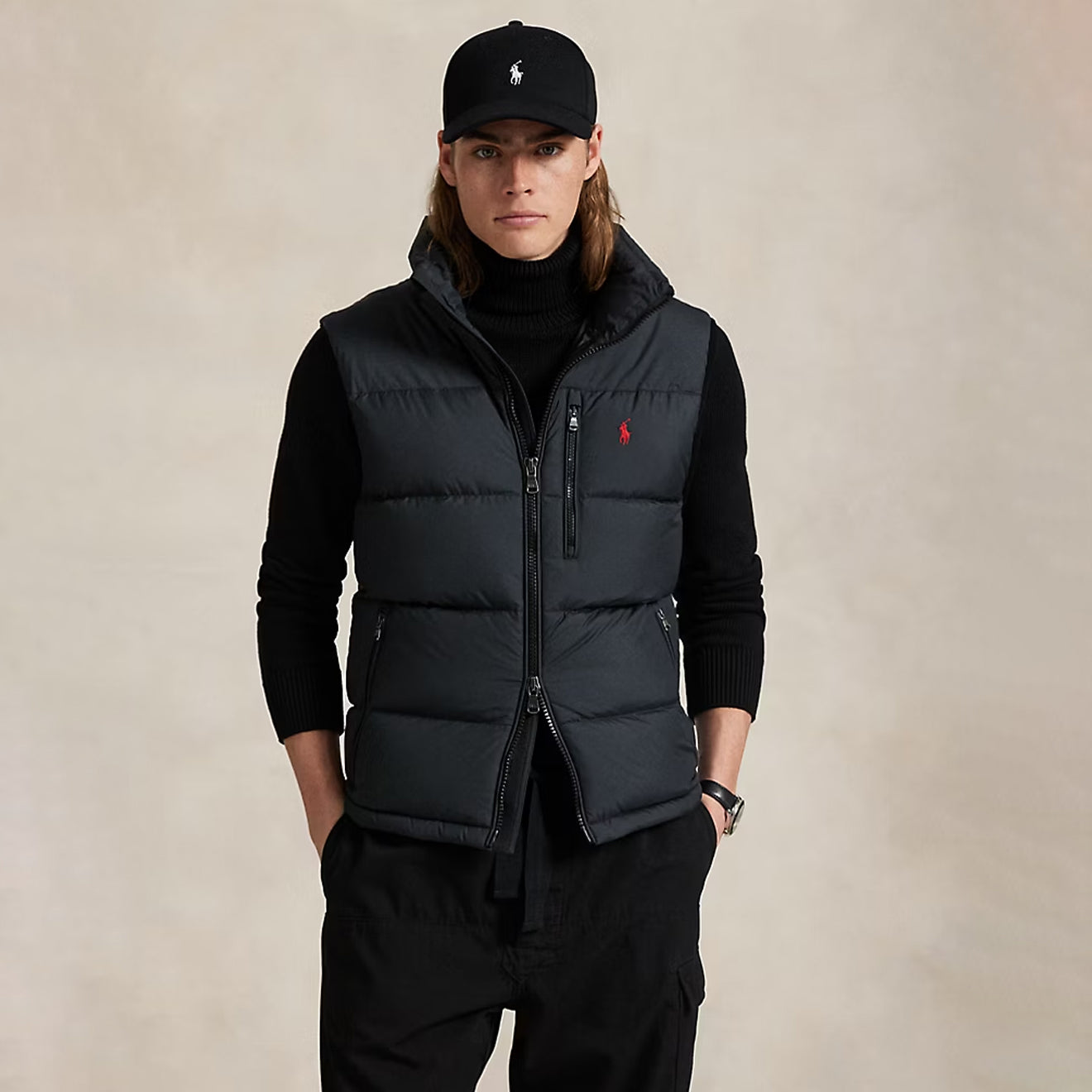 Polo Ralph Lauren The Gorham Down Vest Polo Black - The Sporting Lodge