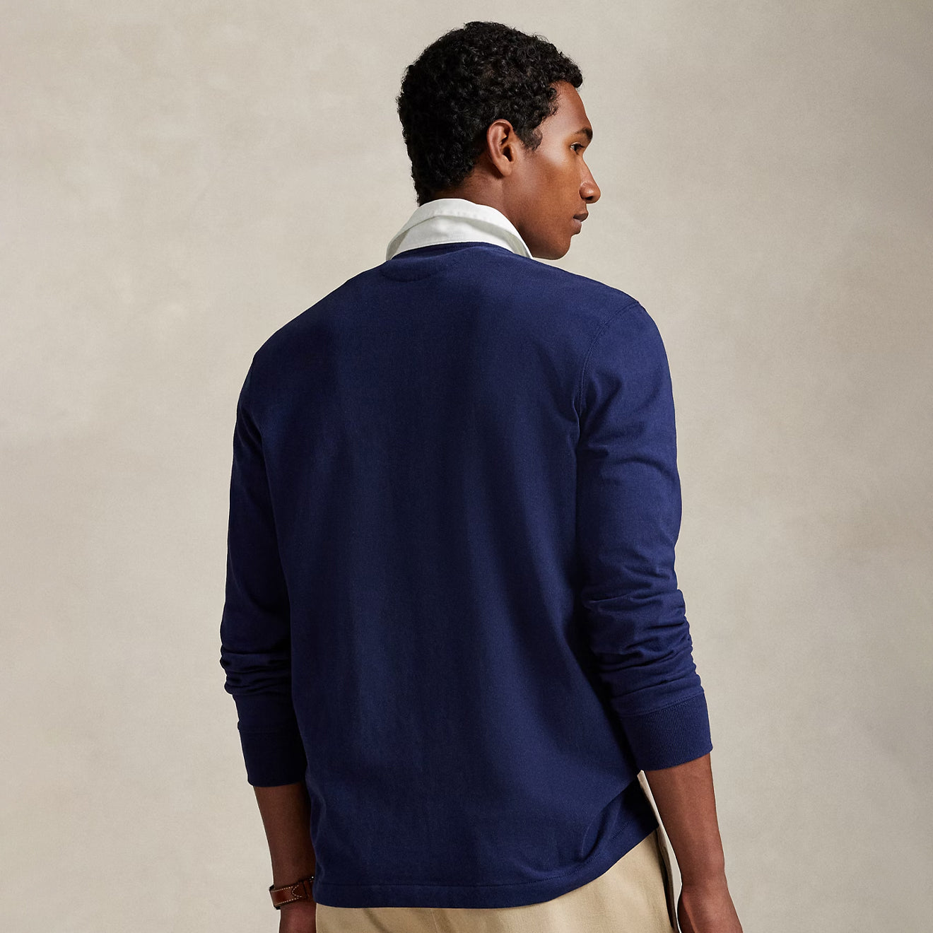 Polo Ralph Lauren The Iconic Rugby Shirt Newport Navy - The Sporting Lodge