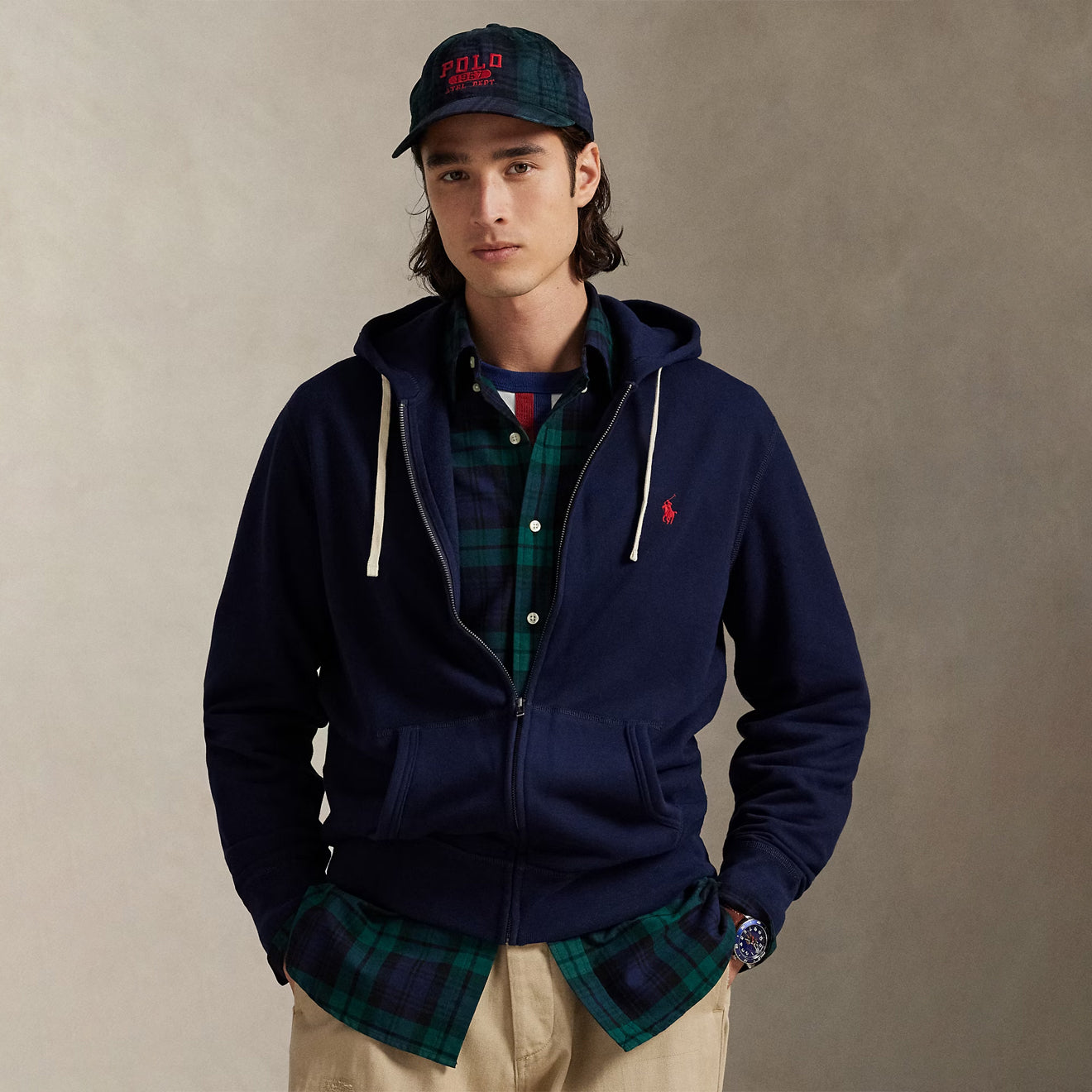 Polo Ralph Lauren The RL Fleece Hoodie Cruise Navy - The Sporting Lodge