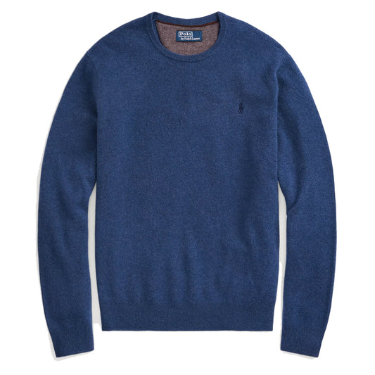 Polo Ralph Lauren Wool Crew Neck Knit Rustic Navy Heather - The Sporting Lodge