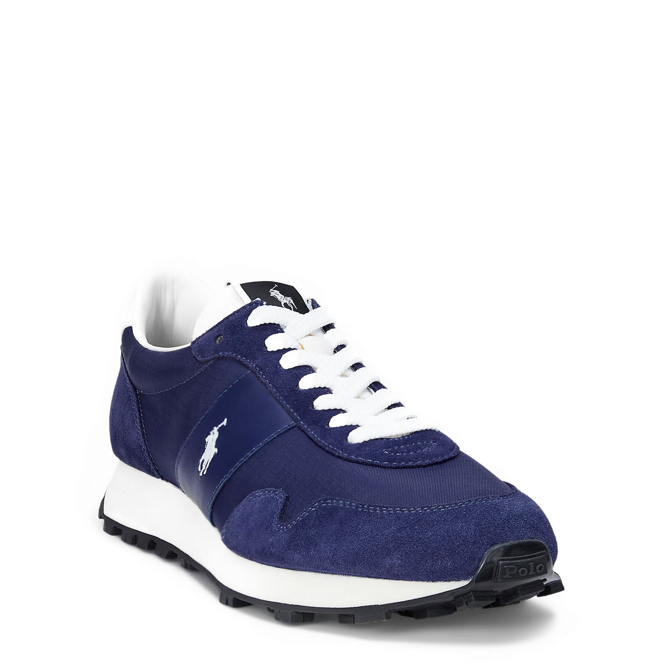 Polo Sport PRL Trail 125 Suede-Panelled Trainer New Classic Navy / Deckwash - The Sporting Lodge