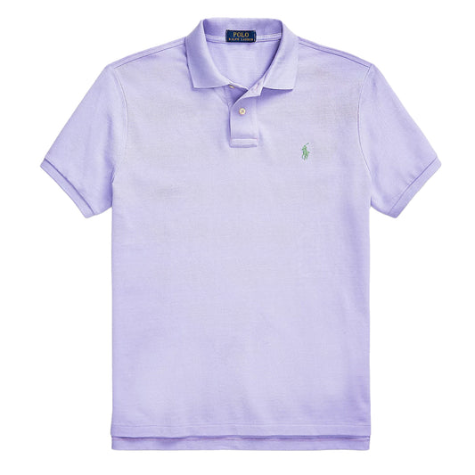 Polo Ralph Lauren Custom Slim Fit Classic Polo Pastel Purple Heather - The Sporting Lodge