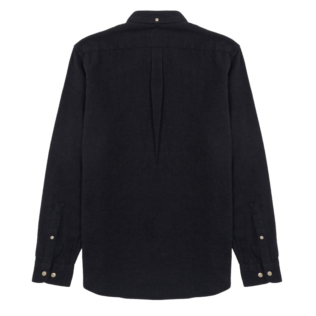 Portuguese Flannel Button Down Teca Shirt Dark Grey-2