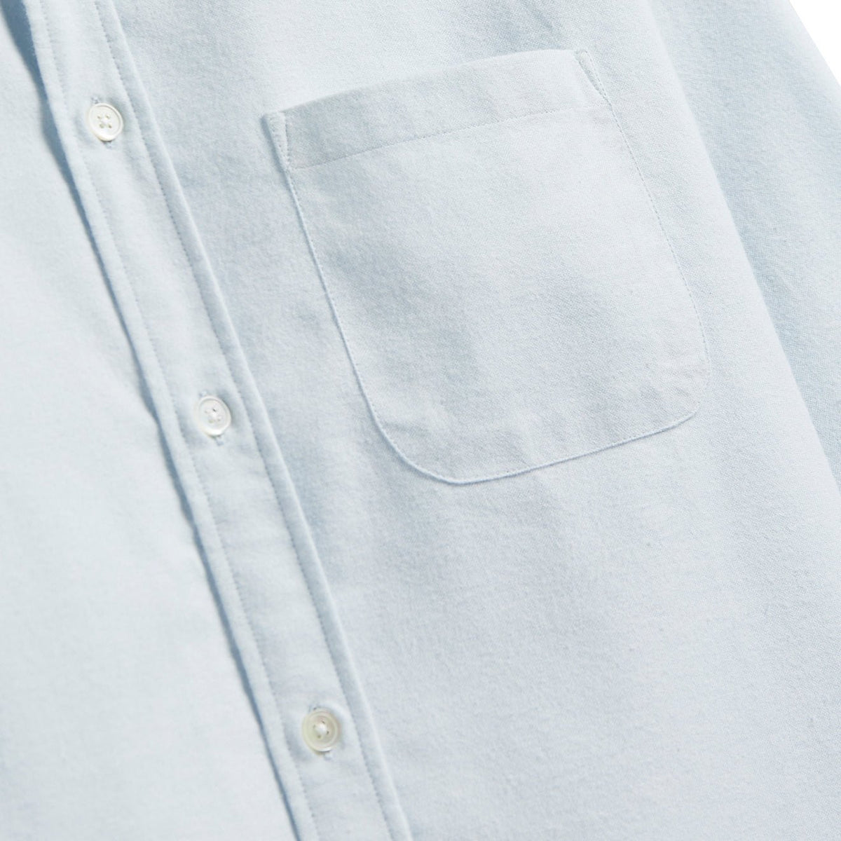 Portuguese Flannel Brushed Oxford Shirt Light Blue - The Sporting Lodge
