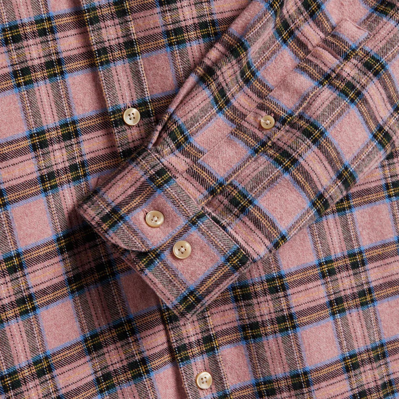 Portuguese Flannel Cais Button Down Pink - The Sporting Lodge