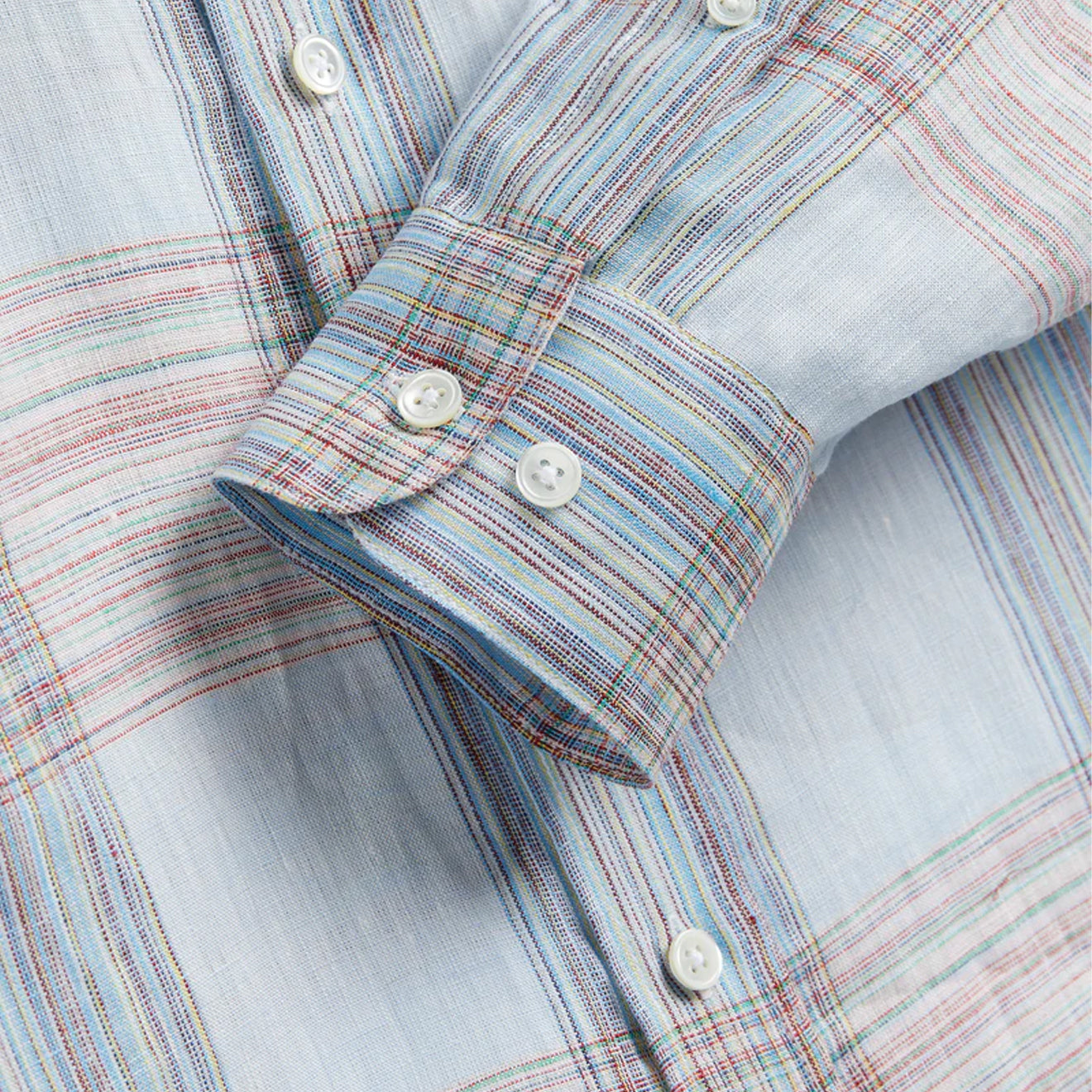 Portuguese Flannel Camile Linen L/S Shirt Light Blue