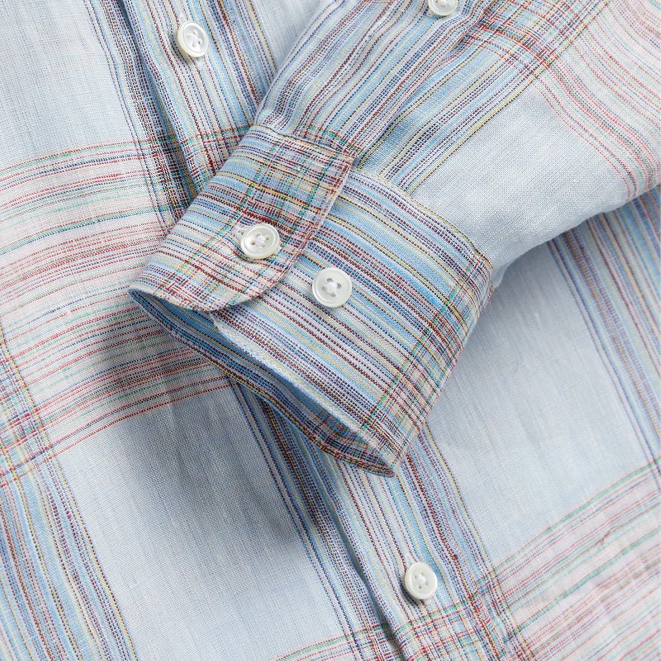 Portuguese Flannel Camile Linen L/S Shirt Light Blue