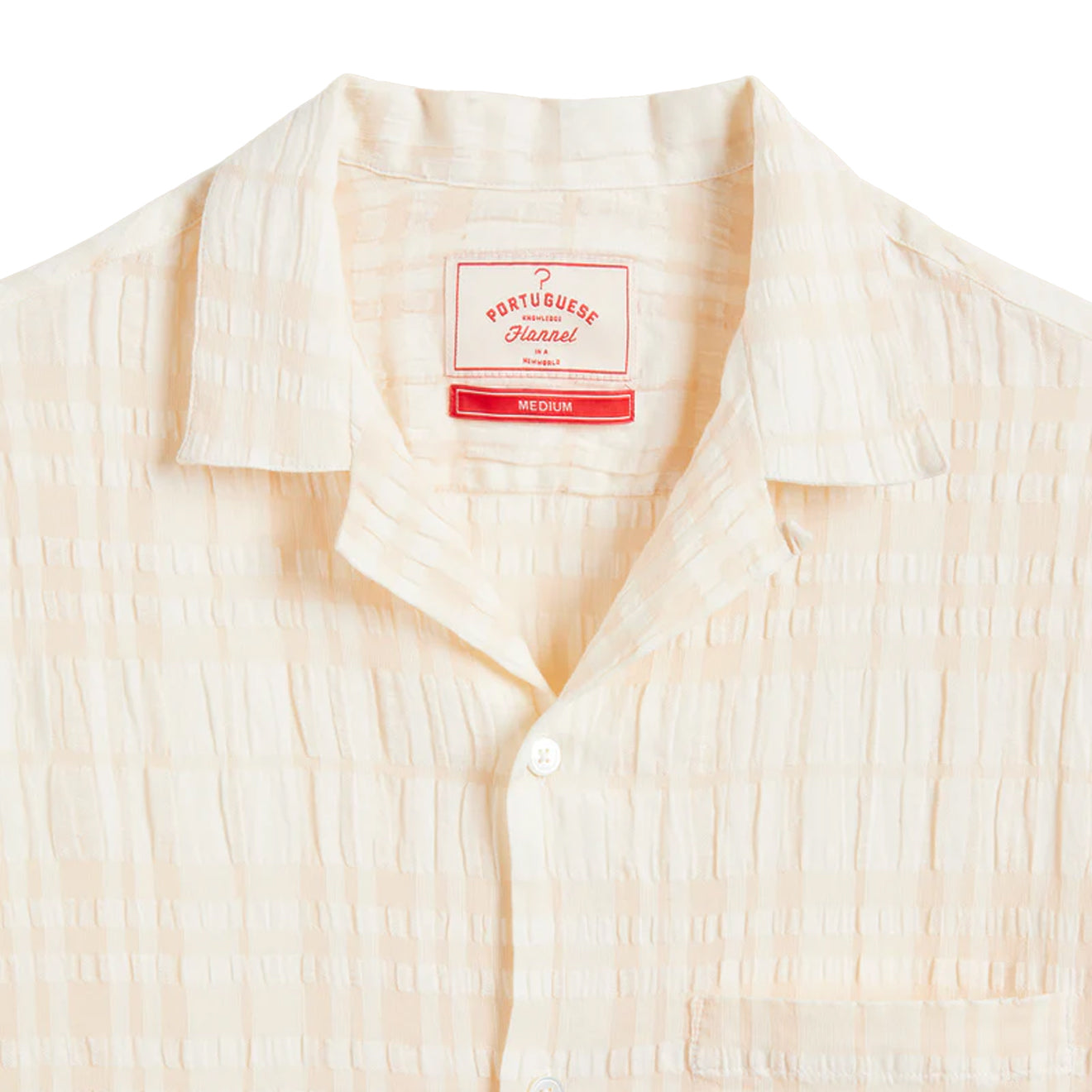 Portuguese Flannel Malcom S/S shirt Cream