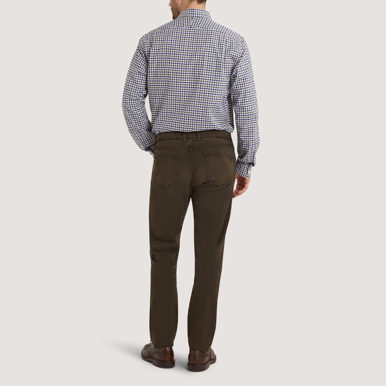 Purdey Button Down Collar With Chest Pocket Shirt Forest Green - The Sporting Lodge