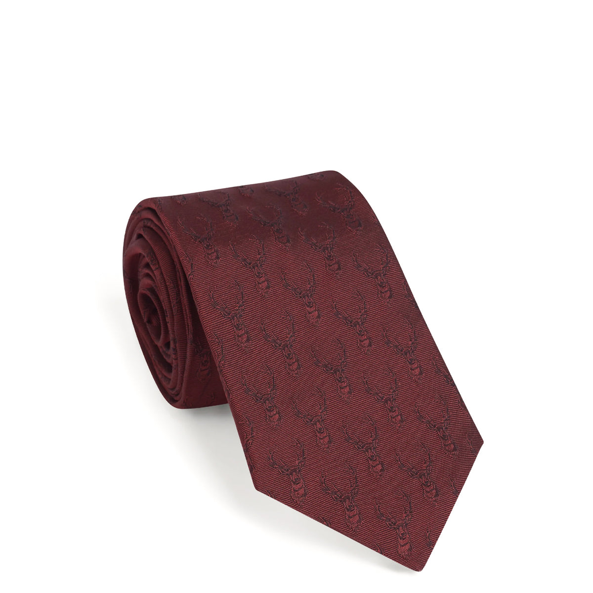 Purdey Stags Gaze Tie Audley Red