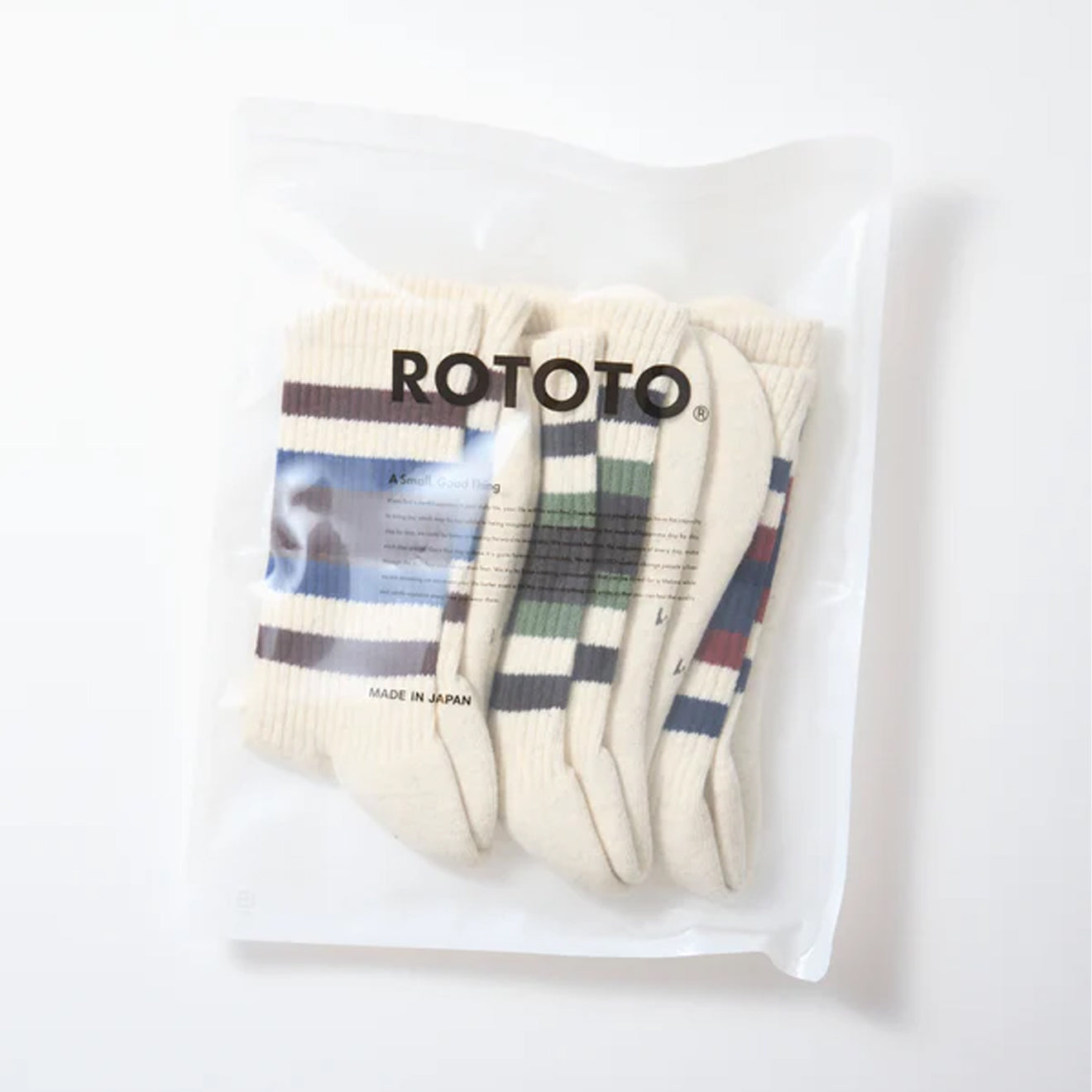 ROTOTO 3 Pack Everyday Athletic Socks Pack B Multi
