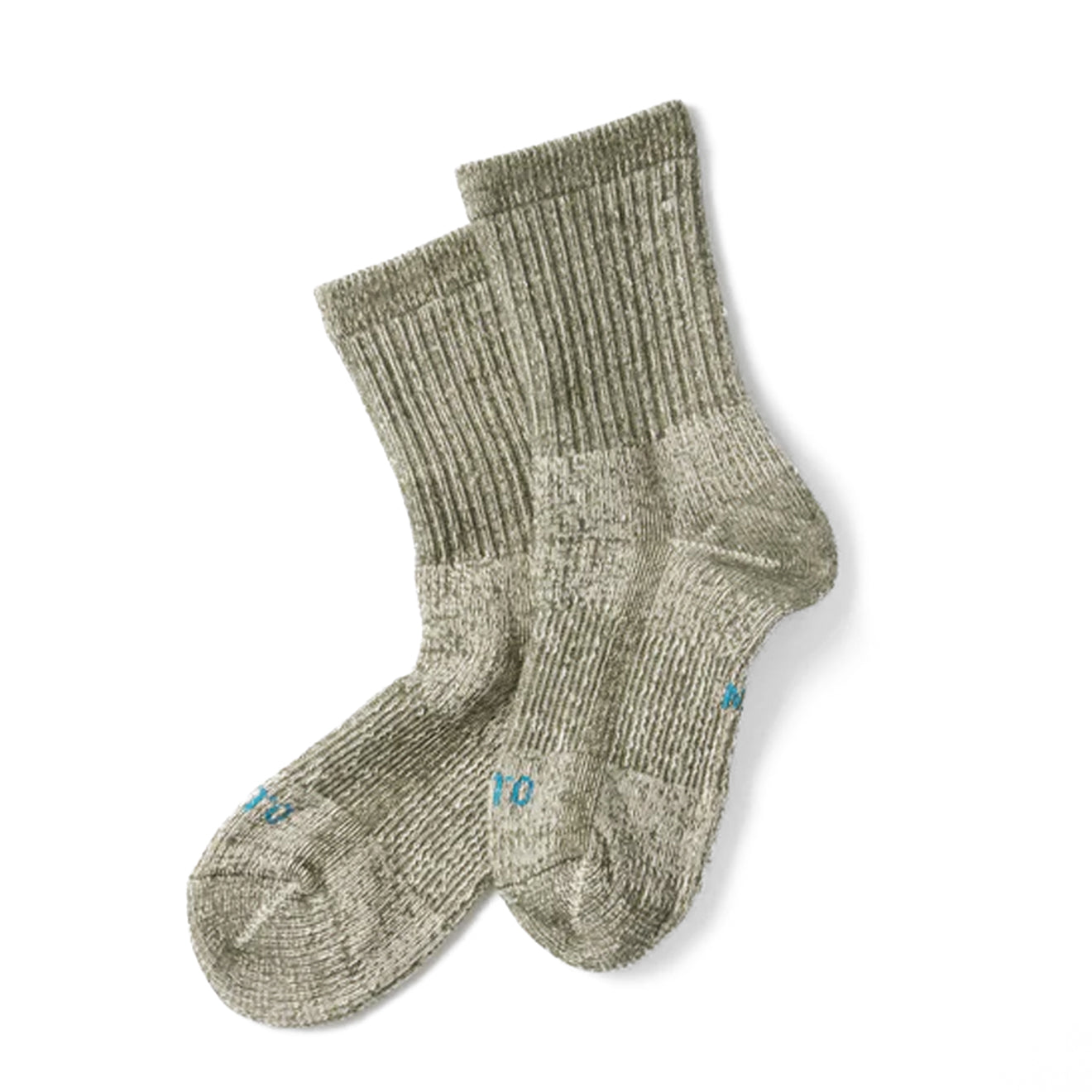 ROTOTO Double Face Mini Crew Socks Organic Cotton Olive