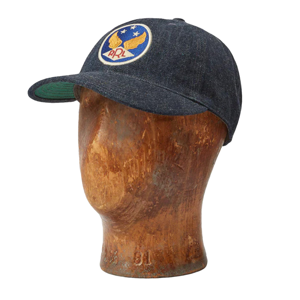 RRL by Ralph Lauren Winged-Logo Denim Ball Cap Rinse - The Sporting Lodge