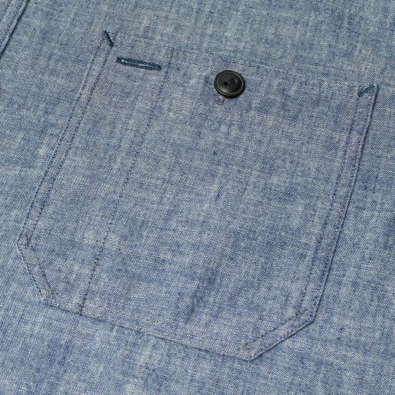 RRL by Ralph Lauren Cameron Workshirt Chambray L/S Rinse - The Sporting Lodge