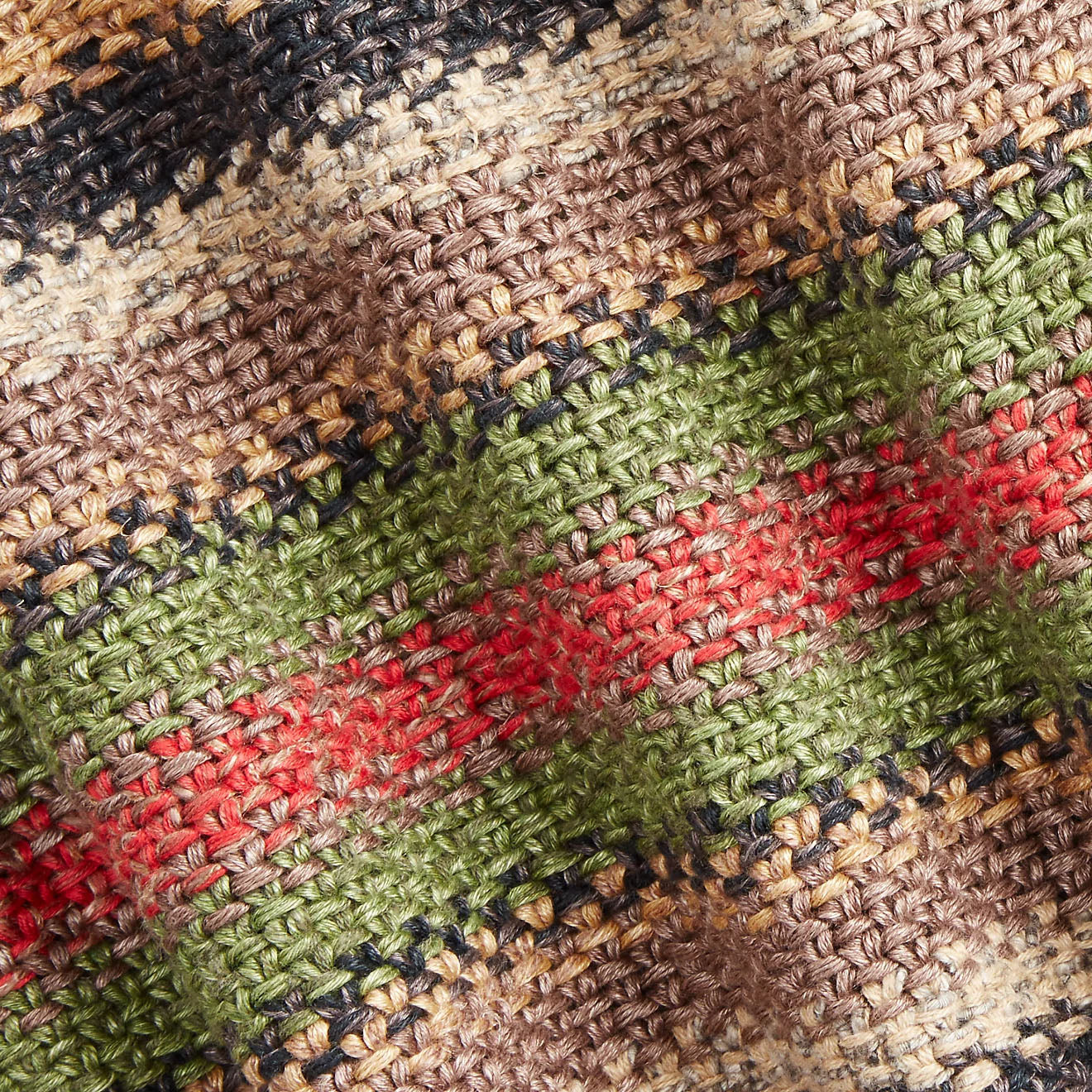 RRL by Ralph Lauren Striped Linen-Blend Jumper Brown Multi Stripe-4