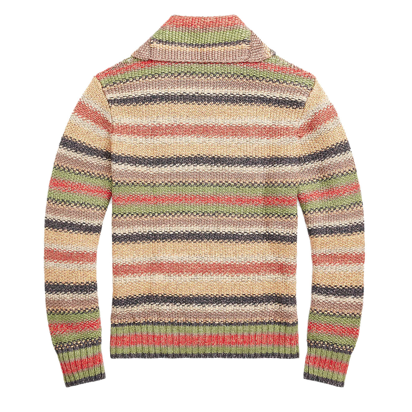 RRL by Ralph Lauren Striped Linen-Blend Jumper Brown Multi Stripe-2