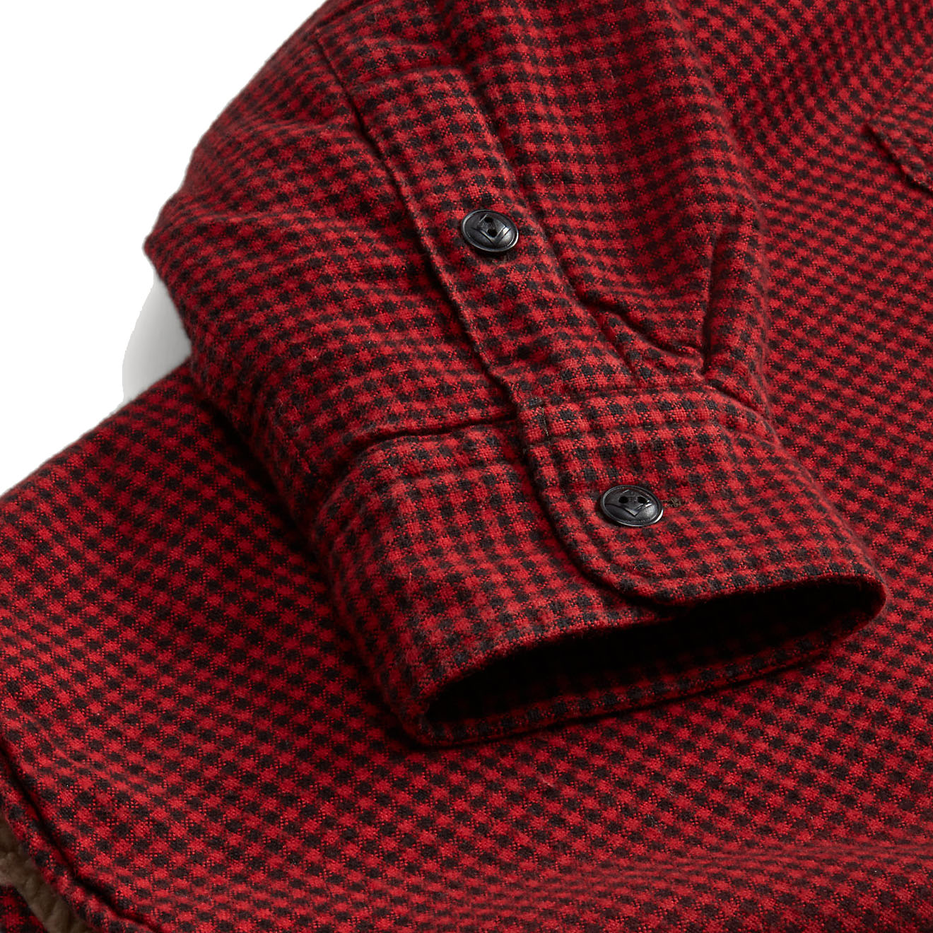 RRL by Ralph Lauren Vermont Cotton Twill Shirt Red / Black-4